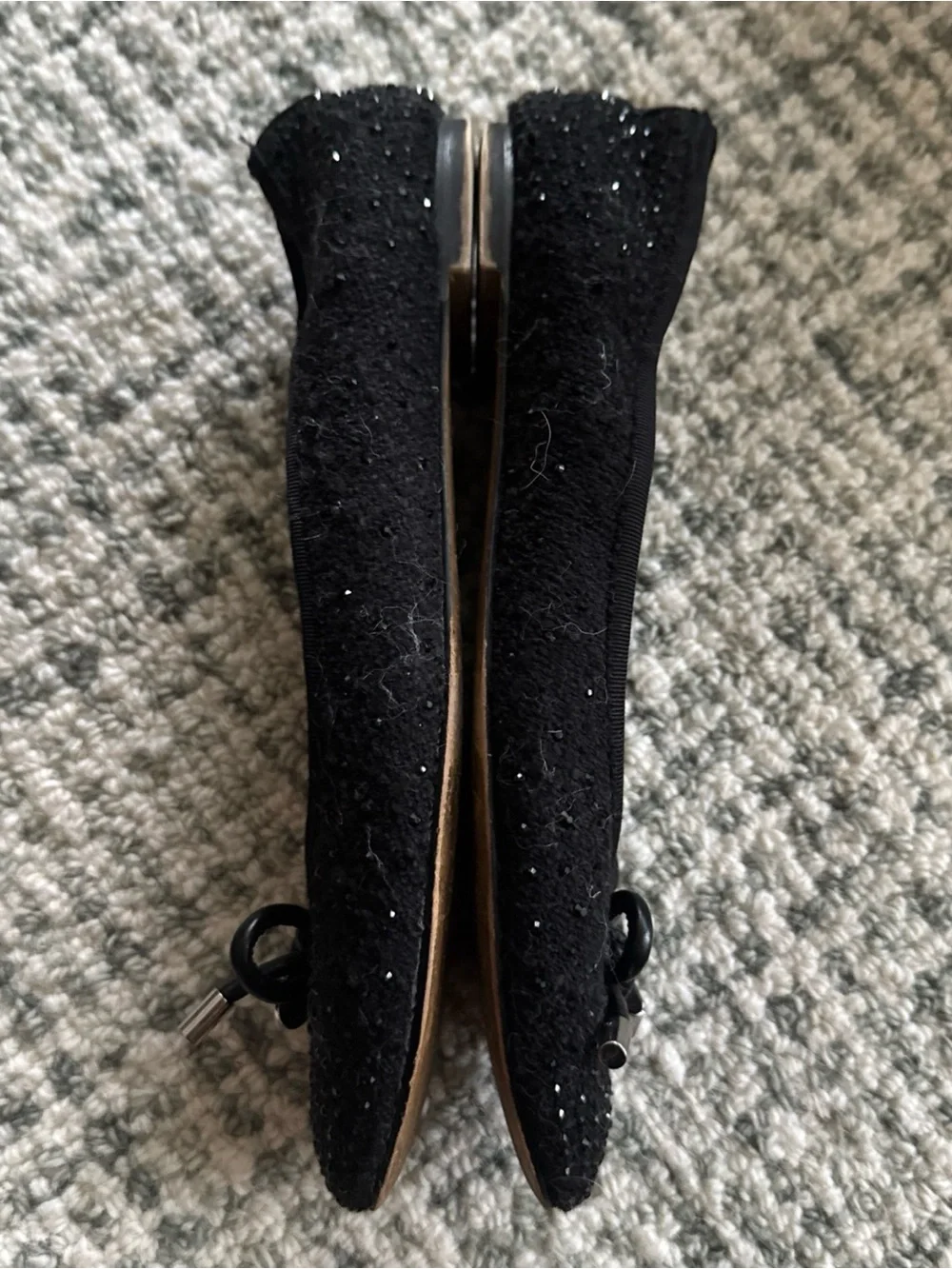 Bandolino Payly Shimmer Bow Ballet Flats Size 8M